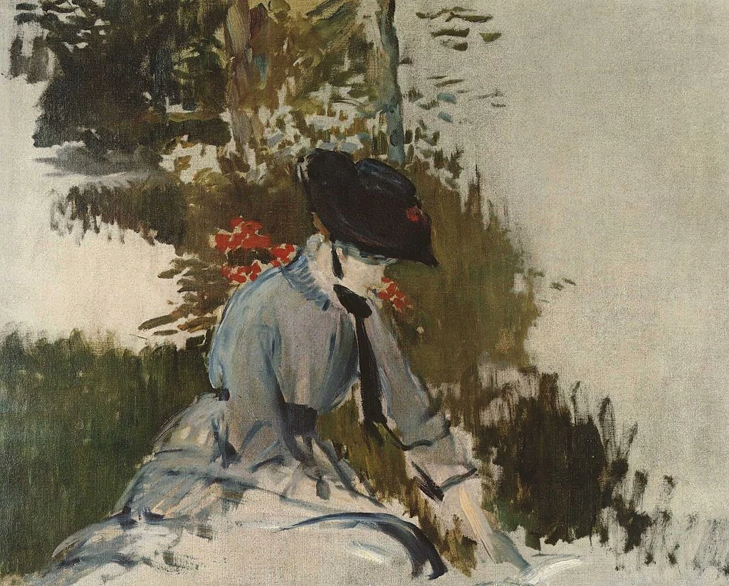 260-Édouard Manet, Ragazza nel giardino di Bellevue, 1880 